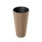 Virágcserép 250 Furu Round Slim Eco Wood - Natúr – Virágcserepek, virágládák