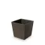 Virágcserép 300 Furu Square Low Eco Wood - Kávé – Virágcserepek, virágládák