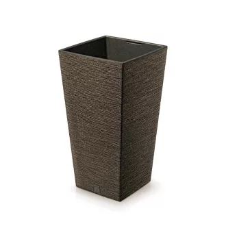 Virágcserép 300 Furu Square Eco Wood - Kávé – Virágcserepek, virágládák