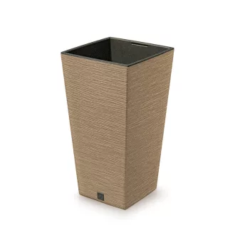 Virágcserép 350 Furu Square Eco Wood - Natúr – Virágcserepek, virágládák