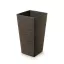 Virágcserép 350 Furu Square Eco Wood - Kávé – Virágcserepek, virágládák