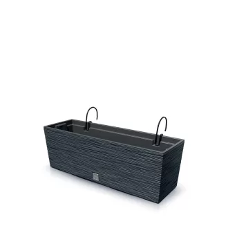 Balkonláda 600W Furu Case - Antracit – Virágcserepek, virágládák