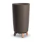 Virágcserép 240W Gracia Tubus Eco Wood - Kávé – Virágcserepek, virágládák
