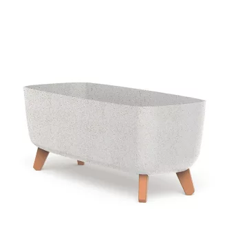 Virágláda 600W Gracia Case Eco Wood - Fehér – Virágcserepek, virágládák