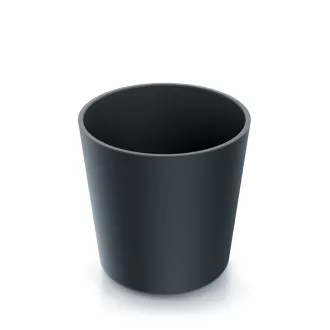 Virágcserép 300 Urbi Round Low - Antracit – Virágcserepek, virágládák