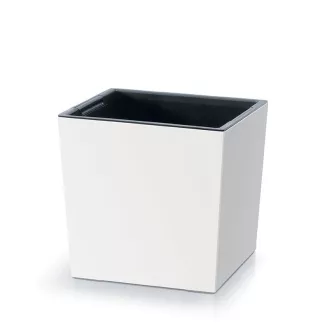 Virágcserép 300L Urbi Square Low - Fehér – Virágcserepek, virágládák