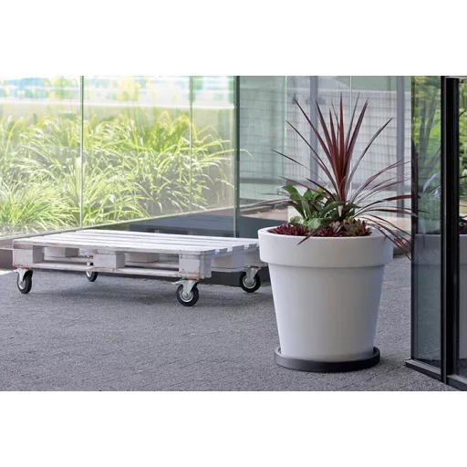 Mobil Virágcserép Alátét Peremes Kerek 300 - Antracit