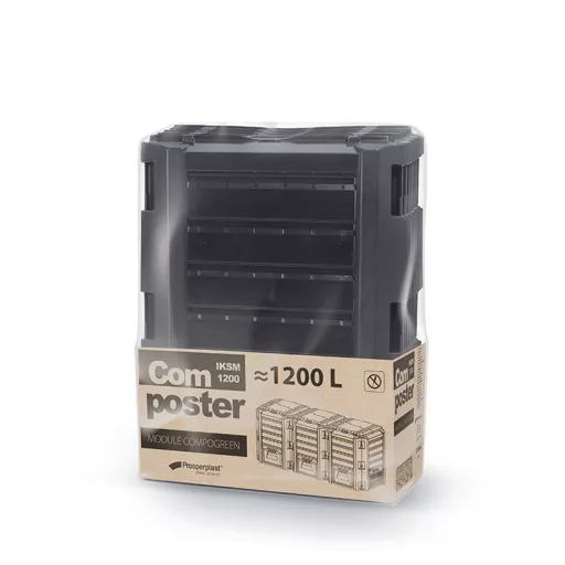 Komposztáló Module 1200C Compogreen - Fekete – 20094 – Komposztálás, lombgyűjtés