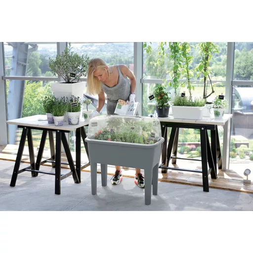 Zöldház 770 Respana Planter Set - Kő Szürke