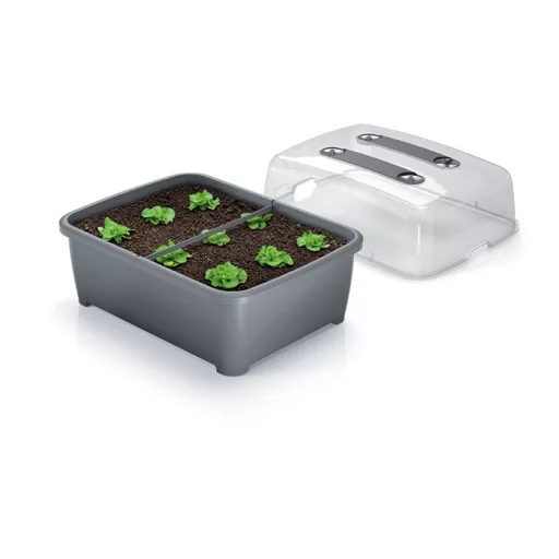 Zöldház 770W Respana Planter Set - Kő Szürke – Virágcserepek, virágládák