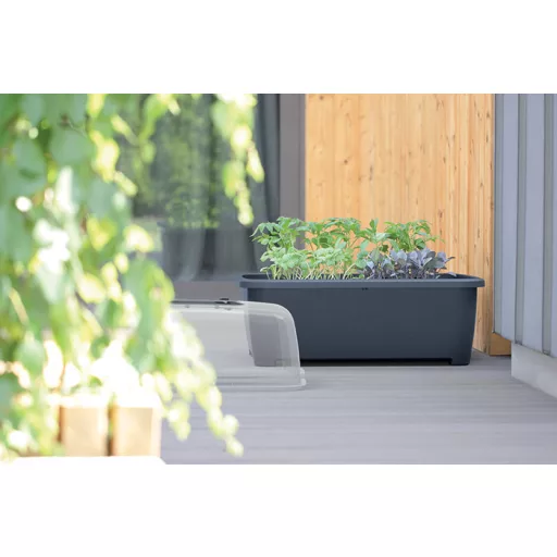 Zöldház 770W Respana Planter Set - Kő Szürke – Virágcserepek, virágládák