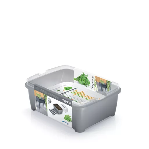 Zöldház 770W Respana Planter Set -Antracit – Virágcserepek, virágládák