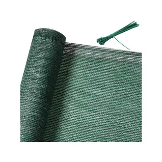   Recynet - szőtt árnyékolóháló gomblyukakkal  2 x 10 m, sötétzöld