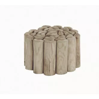   TALOS ROLL  rönk jellegű fa ágyásszegély  Ø 5 x 20 x 150 cm, natúr