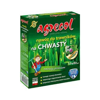 Agrecol gyomirtós trágya gyomos gyepfelületre 1,2 kg - na Chwasty – Problémamegoldó gyeptrágyák (gyom, moha, stressz)
