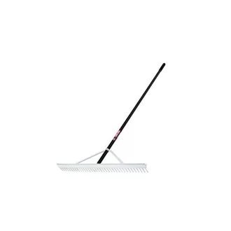 TRUPER Hőkezelt aluminium gereblye, 914 mm széles fej, 208 cm nyél, – Egyéb