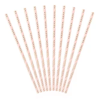 Szívószál papírból, light-pink 19,5cm – Gyertya, Csillagszóró, Tűzijáték és Szívószál