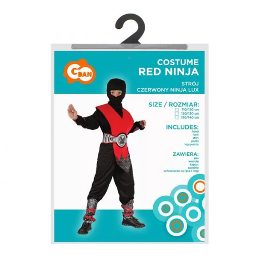 Vörös ninja jelmez, 130/140