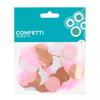Konfetti, papír és fólia rose gold mix, 15gr – Gyertya, Csillagszóró, Tűzijáték és Szívószál