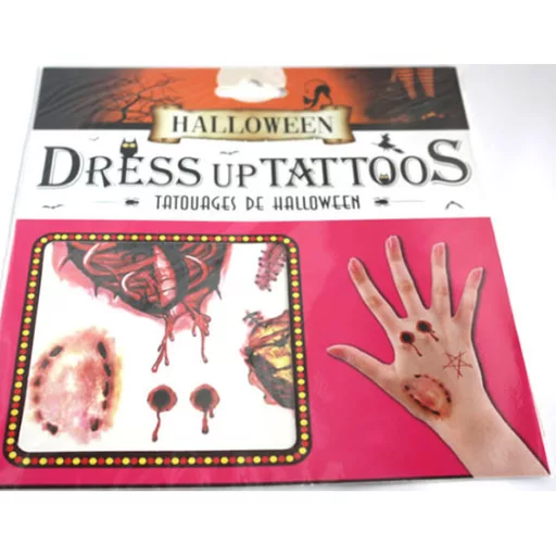 Halloween tetoválás, harapás
