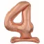 Fólia lufi, 4, talpas, rose gold, 76 cm – Lufik, léggömbök