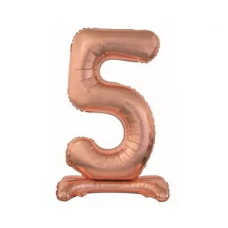 Fólia lufi, 5, talpas, rose gold, 76 cm – Lufik, léggömbök