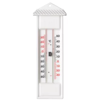 Min-Max hőmérő fali, fehér 24x9,5x2,5cm – Hőmérők, mérőeszközök