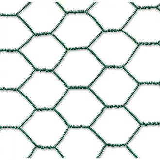 Galvanex Plast 30 drótháló, műanyag bevonattal szemméret – zöld 1x25m – Drótháló, drótkerítés