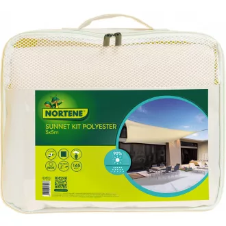 SUNNET-KIT-polieszter-bezs-5x5m