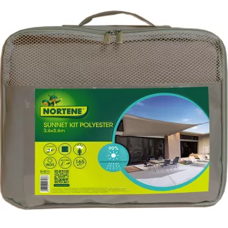 SUNNET-KIT-polieszter-barna-36x36m