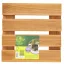 Flora roll lasure lakkozott keményfa virágalátét világosbarna 30x30cm – Virágcserepek, virágládák