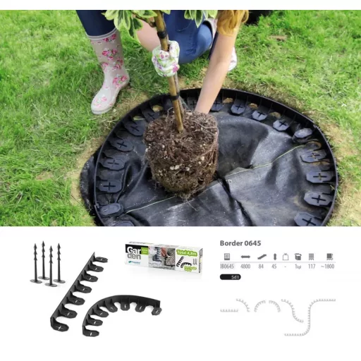 Kerti Szegély Border 0645 -Fekete
