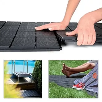 Easy Square Burkolat (Járólap), Fekete 1,5 Nm - 9 Db