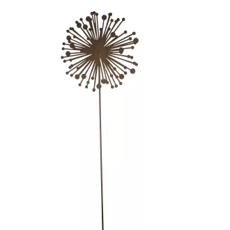 Allium cserepes beszúrható dísz 8215E – Rozsdás, fém kerti díszek