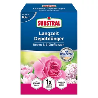 Substral Osmocote hosszúhatású rózsatrágya 750 gr – Növény, virág- és gyümölcstápok