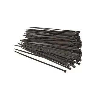 Kábelkötegelő 3,6x370mm fekete, 100db – Gyorskötözők