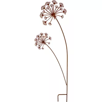   Pitypang alakú beszúrható fémdekor (Ø37 cm, szúrótüske: 130 cm) 8696R