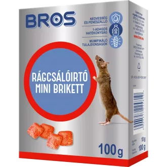Bros Paraffinos rágcsálóirtó mini brikett 100 gr – Vakond, nyest, rágcsáló, vad ellen