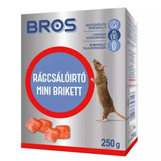 Bros Rágcsálóirtó paraffinos blokk 250g – Vakond, nyest, rágcsáló, vad ellen