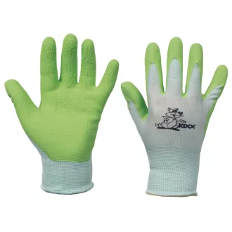   FUDGE gyerek kesztyű nylon latex tenyér zöld 4méret 12 pár/karton