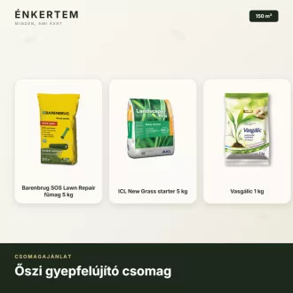   Őszi gyepfelújító csomag 150 m² – fűmag, indítótrágya, vasgálic