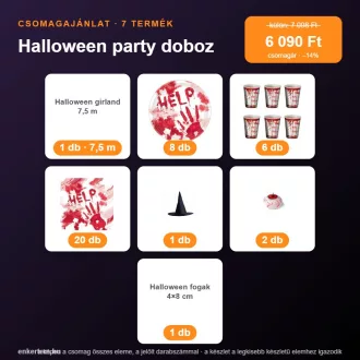 Halloween party doboz (8 részes, 6–8 főre)