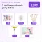 2. szülinap unikornis party doboz (5 részes)