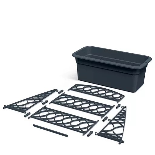 BALKONLÁDA NÖVÉNYFUTATTÓVAL BLOMA 60 - KŐ SZÜRKE