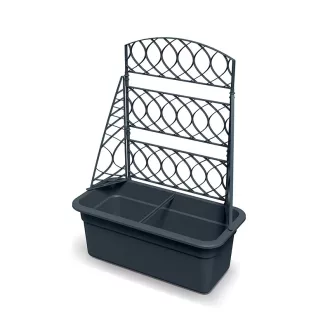 BALKONLÁDA NÖVÉNYFUTATTÓVAL BLOMA 60 - ANTRACIT