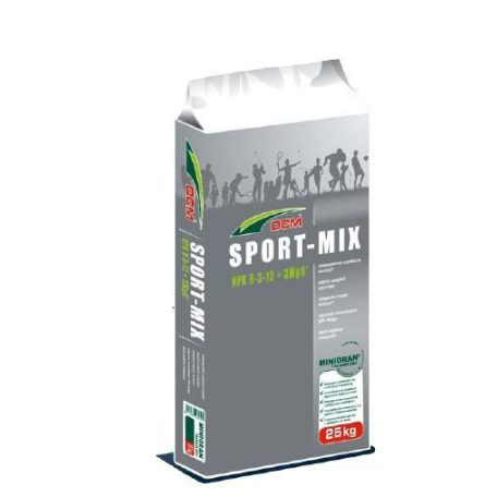 DCM Sport-Mix gyeptrágya 8-3-12+3MgO 36% szerves anyag 25 kg