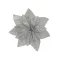 Mikulasvirag-csipeszes-textil-16CM-ezust