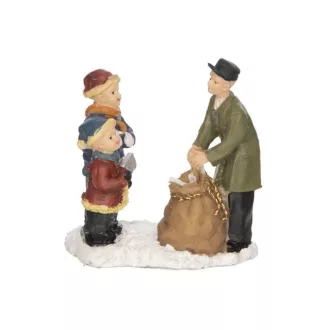Téli mini falu kiegészítő levélküldő gyerekek poly 5,8x1,5x6CM színes – Karácsonyi városok, animációk
