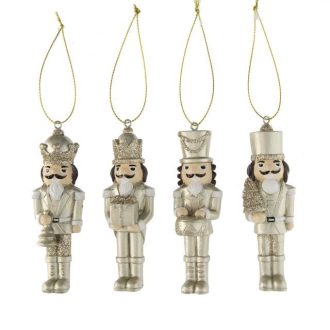 Arany akasztós diótörő figura 3,5×3,5×10,5 cm