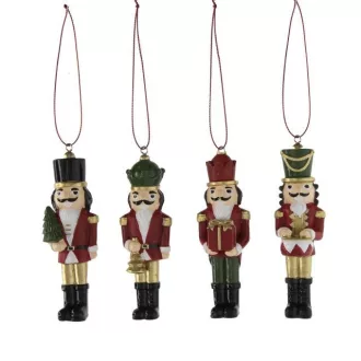 Zöld akasztós diótörő figura 3,5×3,5×10,5 cm